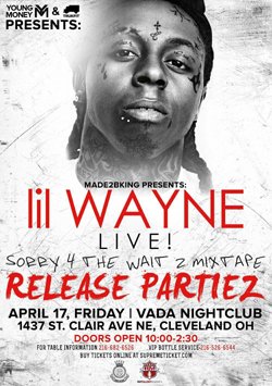 Lil Wayne at Vada Nightclub